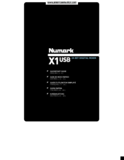 Numark X1 USB Quick Start Manual