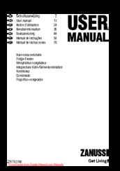 Zanussi ZRT623W User Manual