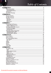 Optoma TX779 Manual