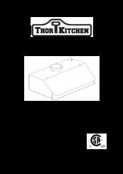 Thor Kitchen HRH4805U Installation Manual And User's Manual