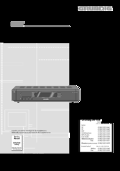 Grundig STR 8150 Service Manual