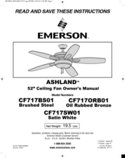 Emerson CF717ORB01 Owner's Manual
