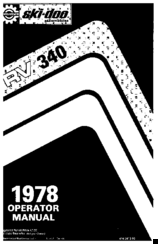 Ski-Doo RV 340 Operator's Manual