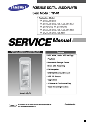 Samsung YP-C1 Service Manual