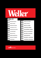 Weller WMA 3V Operating Instructions Manual