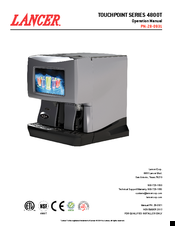 lancer TOUCHPOINT SERIES 4800T Operation Manual