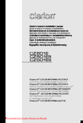 Clarion CZ501EG Owner's Manual & Installation Manual