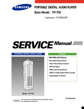 Samsung YP-T55 Service Manual