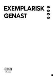 IKEA EXEMPLARISK GENAST Manual