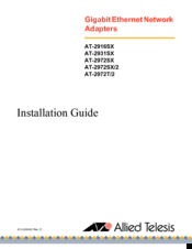 Allied Telesis AT-2972SX Installation Manual
