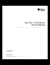 Oracle Sun Fire V125 Service Manual