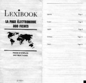 LEXIBOOK LD800 Instructions Manual