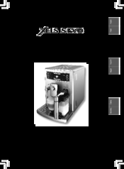 Saeco Xelsis Evo HD8953 Instructions Manual