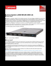 Lenovo E5-2600 Product Manual