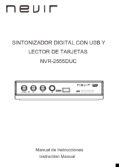 Nevir NVR-2555DUC User Manual