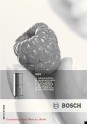 Bosch KGN 36S51 Operating Instructions Manual
