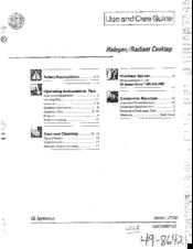 GEAppliances JP360 Use And Care Manual