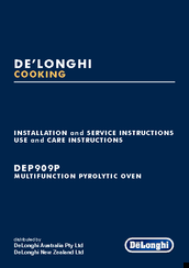 DeLonghi DEP909P Installation And Service Instructions Use And Care Instructions