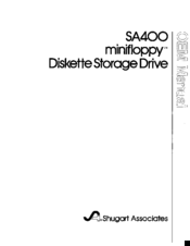 Shugart SA 400 minifloppy Manual
