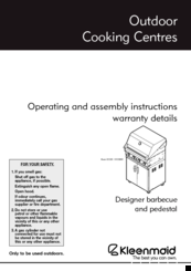Kleenmaid OCCDBNG Operating And Assembly Instructions Manual