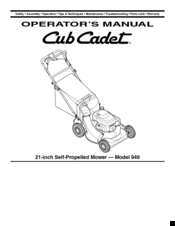 Cub Cadet 949 Operator's Manual
