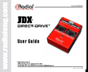 Radial Engineering JDX Direct-Drive User Manual