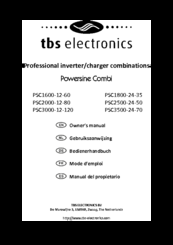 tbs electronics Powersine Combi PSC1800-24-35 Owner's Manual