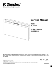 Dimplex 6909590100 Service Manual