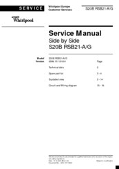 Whirlpool S20B RSB21-G Service Manual