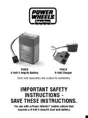 Power Wheels P6828 Instructions Manual