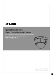 D-Link DCS-6113 Quick Install Manual