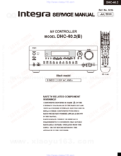 Integra DHC-40.2 Service Manual
