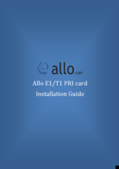 Allo.com 4aCP2e Installaton Manual