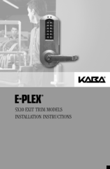 Kaba E-Plex 5X10 Installation Instructions Manual