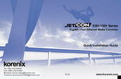 Korenix JetCon 1501 Series Quick Installation Manual