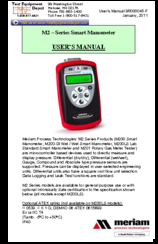 Meriam Instrument M2 Series User Manual