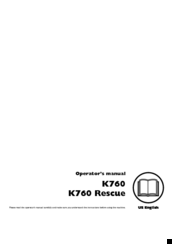 Husqvarna K760 Operator's Manual