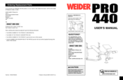 Weider Pro 440 User Manual