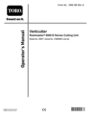 Toro reelmaster 6000-d series Operator's Manual