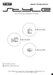 STYLE A 40T Instructions For Use Manual