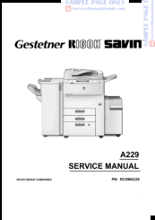 Ricoh A229 Service Manual