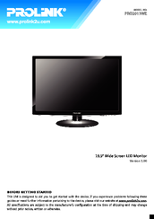 PROLiNK PRO2013WE User Manual