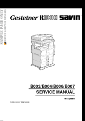 Ricoh B004 Service Manual