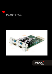 PEAK PCAN-cPCI User Manual