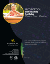 Hydropool Gold Series 40A Quick Start Manual