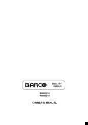 Barco REALITY 8200LC R9001218 Owner's Manual