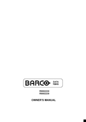 Barco DATA 708HS R9002239 Owner's Manual