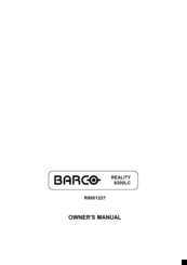 Barco REALITY 9200LC Owner's Manual