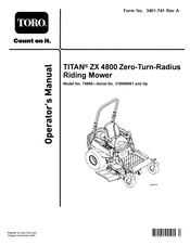 Toro 74855 Operator's Manual