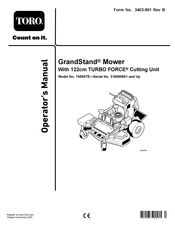 Toro 74504TE Operator's Manual